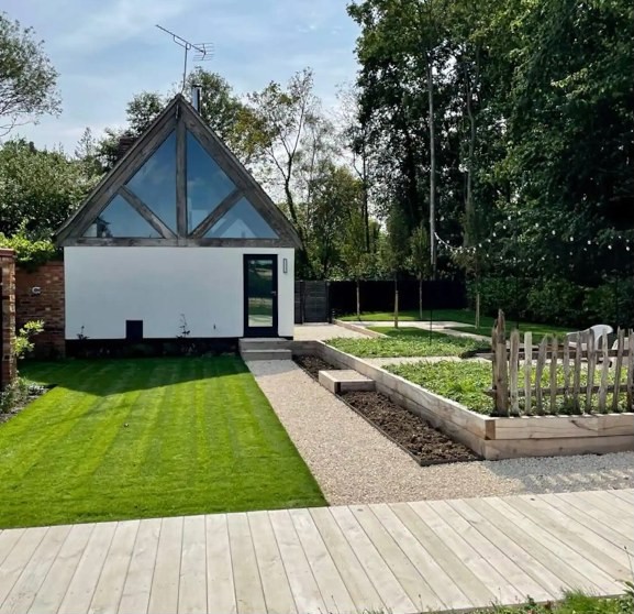 The cottage from the garden